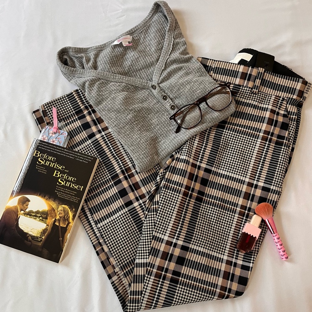 H&M PLAID PANTS BARELY USED